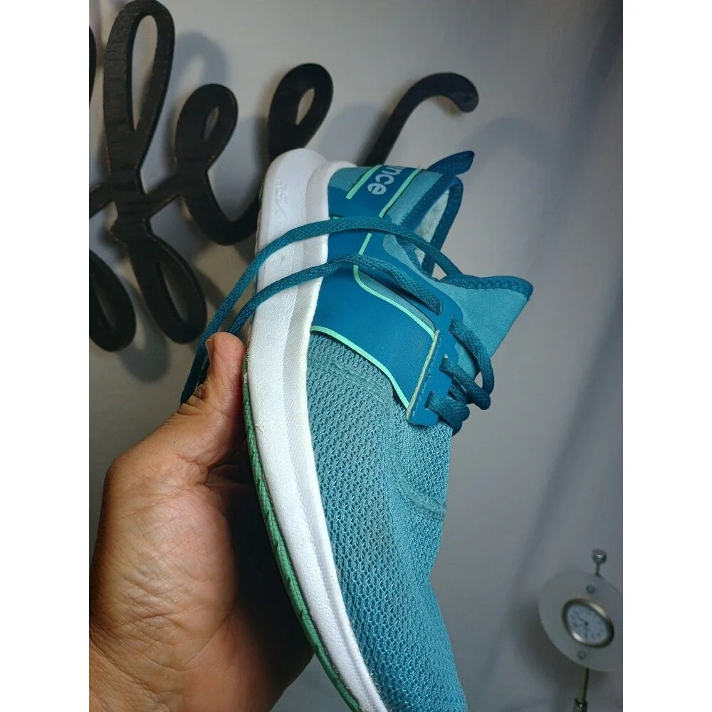 New Balance Nergize Sport Women's Mesh Lace-Up Low Top Sneakers Blue Green
